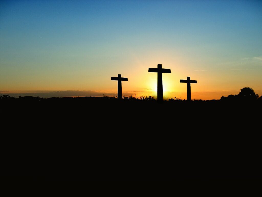 cross, sunset, sunrise, hill, heaven, sun, crucifixion, nature, resurrection, bible, christianity, christ, faith, god, jesus, church, easter festival, easter, religion